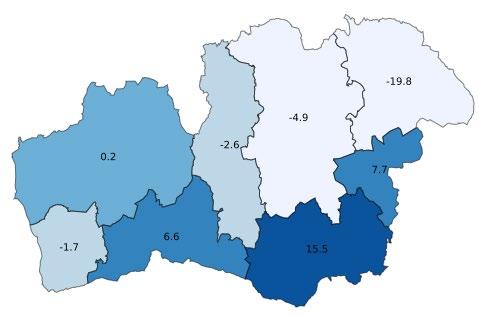 Gästnätter i Kronobergs län, jan-sep 2018 847 935 gästnätter (+1,5 %, +12 274 st)