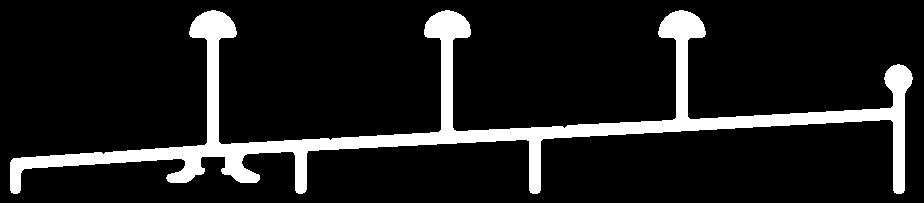 3-spår Sidoprofil dörr Klistra in borstlist(9x28mm eller 16,5x28mm) mellan spåren vid