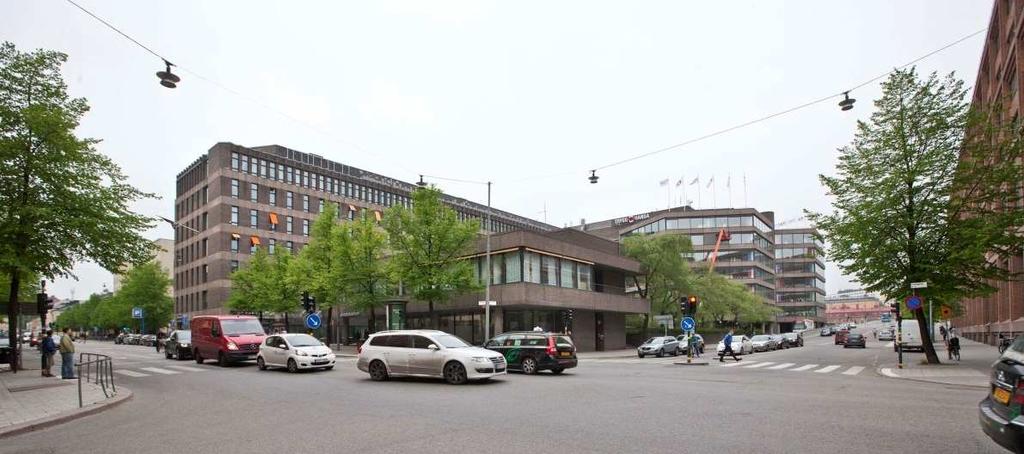 SID 10 (33) 3. Paviljongen I anläggningens södra del, i hörnet av Fleminggatan/Scheelegatan, finns en två våningar hög paviljongbyggnad i glas, helsingborgstegel och räfflad betong.