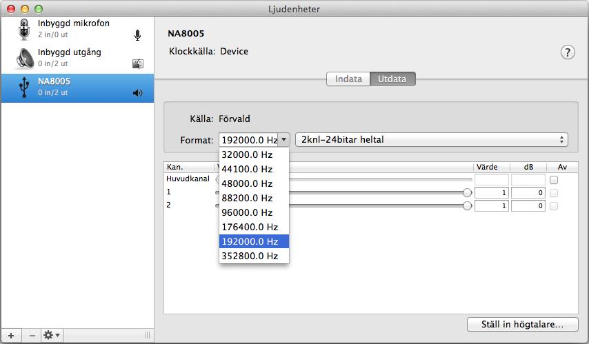o Ljudenhetinställningar (Enbart Mac OS X) A Flytta markören till Gå på datorskärmen och klicka sedan på Verktygsprogram. 0 Verktygslistan visas. B Dubbelklicka på Ljud-/MIDI-inställningar.