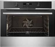 EKC700W, vit Varmluftsugn, 74 L Katalytisk rengöring Timer/Klockautomatik