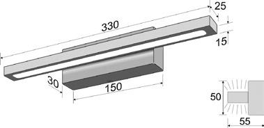 Triga led-belysning vägg Modulsystem för