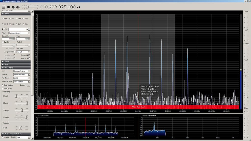 Det går också bra att använda en RTL-SDR stick tillsammans med t.ex. SDRSharp. Denna metod är inte helt 100% men en absolut användbar alternativ.