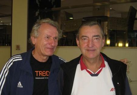 Nr 2 från vänster Björn Forsén kommer att besegra nr 1 från vänster tysken Peter Diebenbusch, nr 3