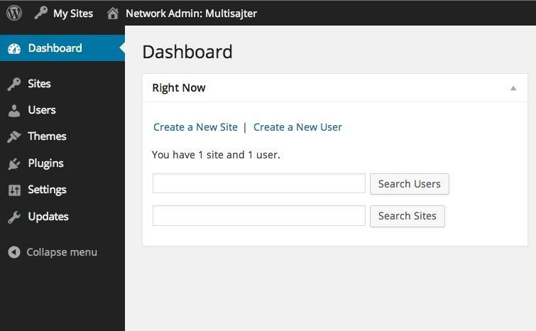 MultiSite Admin