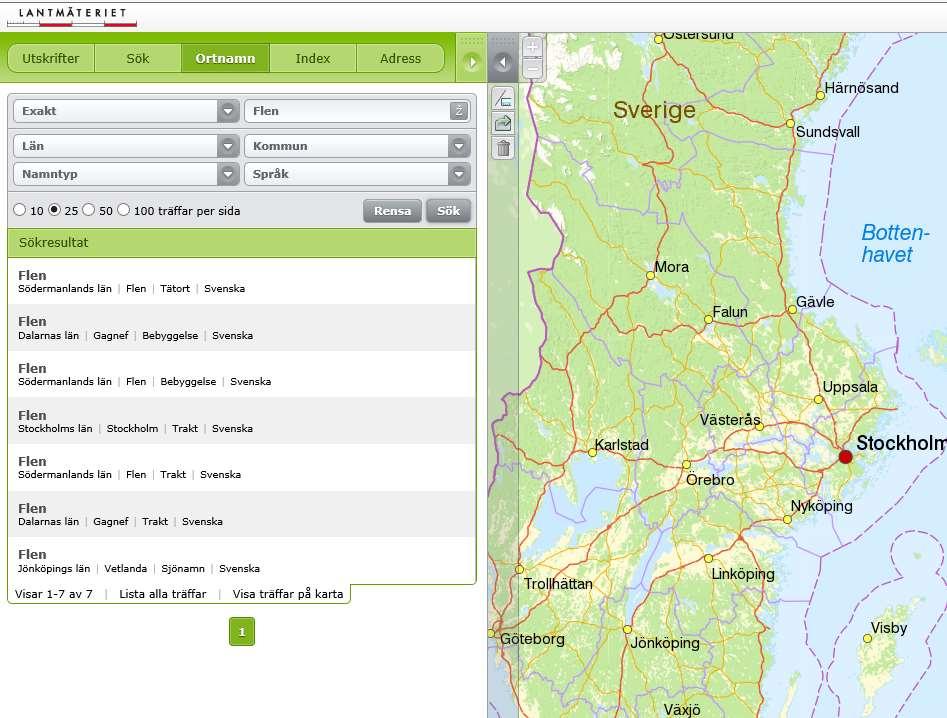 Kartsök och ortnamn https://kso.etjanster.lantmateriet.se/ Kartsök och ortnamn är en av Lantmäteriets visningstjänster I tjänsten kan du titta på kartor, flygbilder (ortofoton) och terrängskuggning.