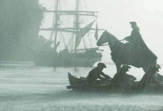 DVD Skjuter skarpt, hästar i roddbåtar och balansakter på hög nivå är ingredienser i den andra filmen om piraten Jack Sparrow.