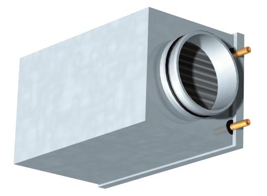 attenbatteri EMOZ Två rörraders batteri Batterikroppen består av kopparrör och aluminiumlameller. Höljet är tillverkat av galvaniserad plåt. Cirkulär anslutningsstos har tätningsring av gummi.