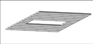 Monteringsanvisning ABC-TGC, TGCLD Bild 1: Håltagning tak i enlighet med storleken på takgenomföring, DxE + 20mm.