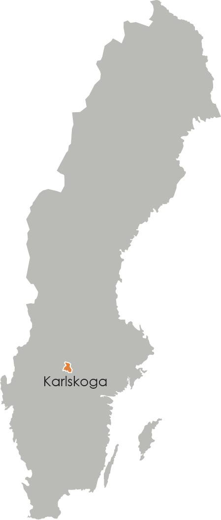 4.3 Karlskoga kommun Karlskoga kommun ligger i östra Värmlands län. De två närmaste större städerna är Örebro och Karlstad. Den dominerande tätorten i Karlskoga kommun är Karlskoga tätort.