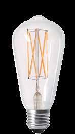 nr Form Diam Effekt Lumen Sockel Kn Q 1806004 Bulb 6 cm 4W 280 390099 10 st 1806404 Edison 10 cm 4W 280 7200179 10 st ELECT LED FILAMENT CLEAR 2300K, Dimmable 2300K, Dimmable, Art.