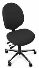 Modell R7 en stol för cirkulationen Med sina enkla inställningar är R7 perfekt för arbetsplatser där flera personer använder stolen. Gungans syncrogliderörelse stimulerar blodcirkulationen i bålen.