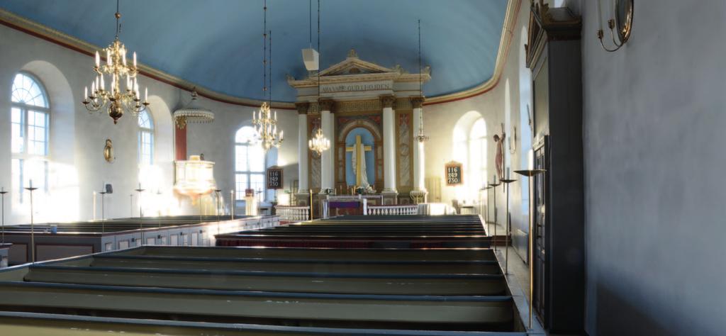Lindbergs kyrka invigdes efter tre års byggande 1853 på en plats där det stått kyrkor sen medeltiden.