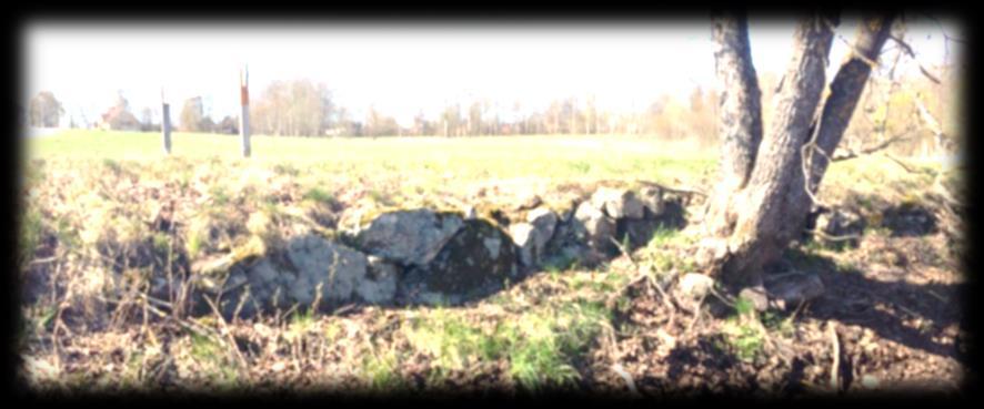 Befintlig tillfartsväg mot Djurgårdsstugan är på östra sidan uppbyggd på en mur av natursten. Stensättningen ska bevaras.