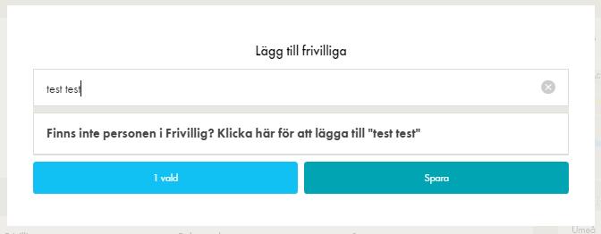 Du kan lägga till frivilliga direkt på ett specifikt verksamhetstillfälle genom att klicka på specifikt datum eller lägga till frivilliga i verksamheten utan att anmäla dem till