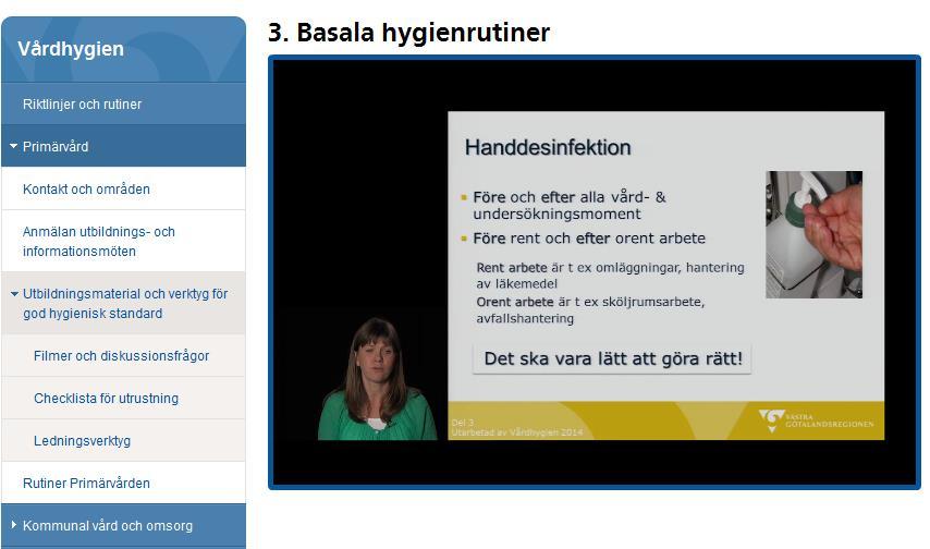 Gemensamt utbildningspaket för VG Primärvård Filmer