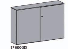 serie[e] förvaring förvaring 3P1800 Prislista nr 161 Höjd 1182 mm, bredd 1800 mm, djup 400 mm. Ryggar är ljusgrå som standard. Ryggar och handtag finns i fler utföranden.