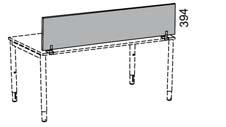 indus bordsskärm Klädd bordsskärm för montering på bord eller bench, Nano och Nexus. Komplettera med fästen och beslagspaket (till grommet T50).