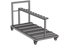 Öppningsbar från front- och baksida. Längd: 460 mm. Till bord U-M1612-9 och U-MCKK046 602 U-M1212 Längd: 660 mm. Till bord U-M168, U-M1810 U-MCKK066 641 och U-M1810-8 Längd: 860 mm.