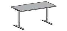 oberon bord bord sitt/stå Borden har silver, vita, svarta eller kromade ben i två olika utföranden, SS (runt) och SSA (kvadratiskt). Benfästet har samma färg som benet.