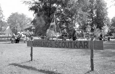 På Karl-Oskardagarna var vi i Linnéparken och hade hinderbana för alla barn och sålde korv till hungriga som gick förbi.