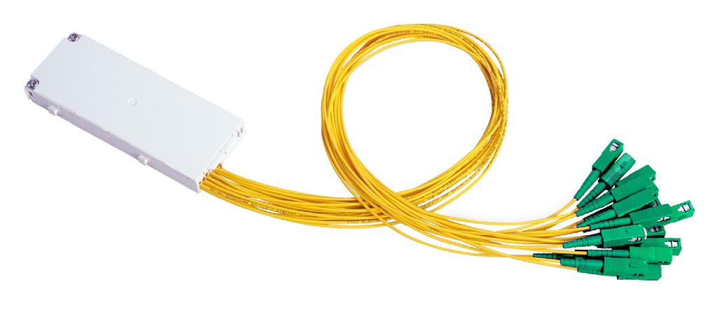 PRODUKTKATALOG C3 CONNECT Fibersplitter Splitter som modul eller integrerat i kassett Singelmode-splitters är passiva optiska enheter som delar upp och kombinera ljus i fibernät.