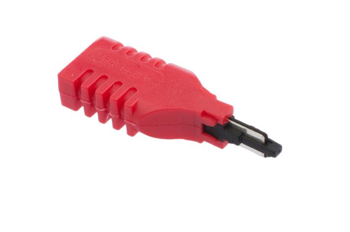 PRODUKTKATALOG C3 CONNECT Plinthållare och tillbehör Brytadapter Adapter som bryter kontakten mellan linje och korskopplingssidan och skapar möjlighet att mäta åt resp. riktning.