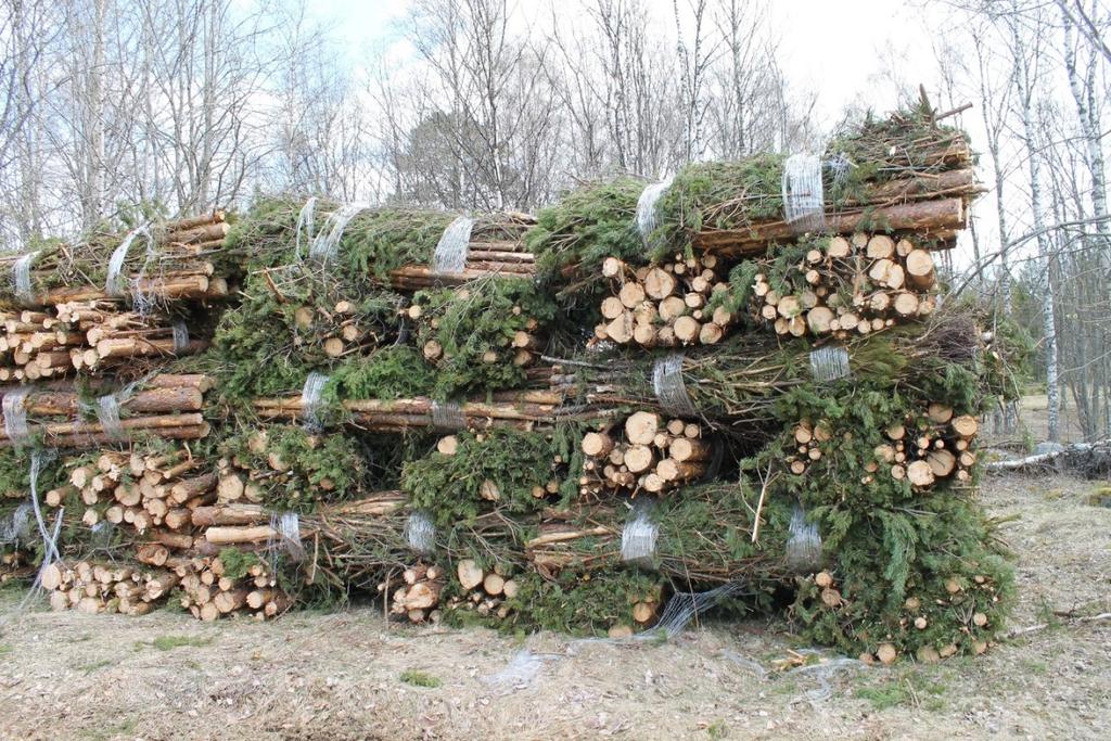 Kandidatarbeten i skogsvetenskap Fakulteten för skogsvetenskap 2016:13 Har valet av vältans mönster effekt på fukthalt och temperatur i buntat skogsbränsle vid lagring?