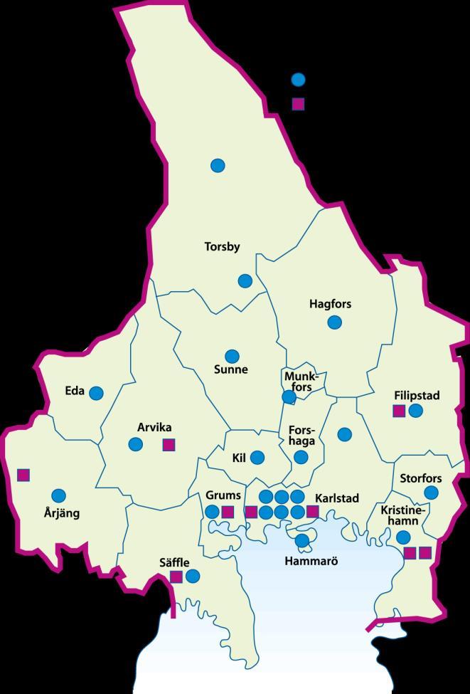 Sjukhus Tre akutsjukhus Karlstad, Arvika