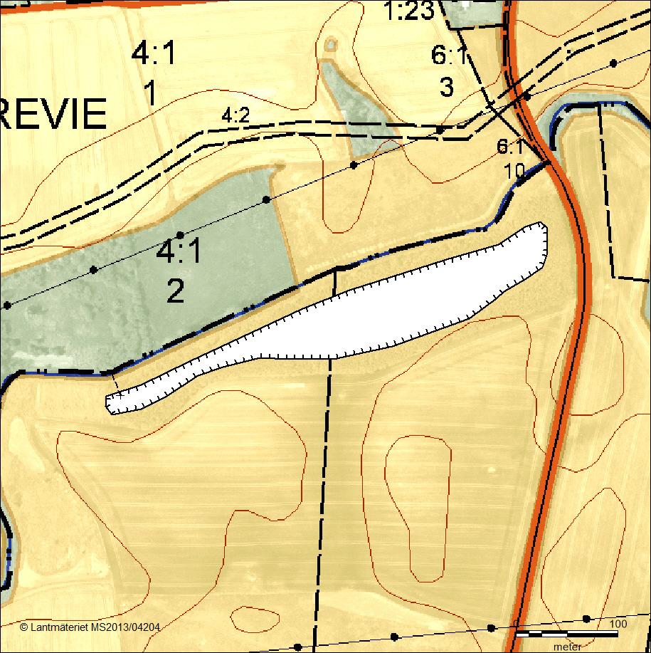 Svedala kommun Nr 108 Segeå-projektet Damm vid Vinninge Fastighet: Vinninge12:2/7:1 Kommun: Svedala Damm/våtmarksyta (ha) 2 Djup (max, m): 1 Tillrinningsområde (ha): 160 ha åker Schaktmassor (m3): 28