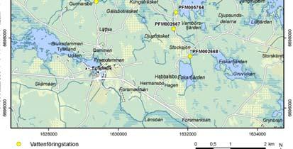 Sjönivåsänkning (max) 0,01 m