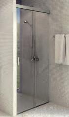ShowerTec Basic Barcelona Bilbao Pendelgångjärn för duschdörrar Duschdörrgångjärn med anslagstopp, genomgående tätningslist Slät på