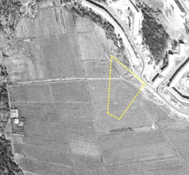 Gitarrgatan Sid 6 (10) 1318 174 Figur 4. Flygbild från 1956 med det undersökta området markerat i gult. Figur 5.