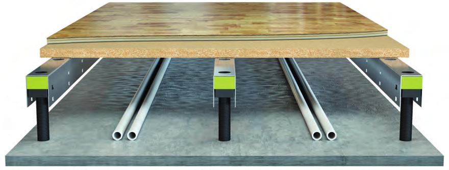 N50 Bygghöjd: Flexibel bygghöjd från 70-420 mm exkl. golvbeläggning.