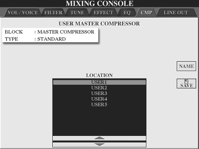 Referensdel Mixing Console Master Compressor Kompressor är en effekt som vanligtvis används för att begränsa och komprimera dynamiken för en ljudsignal.
