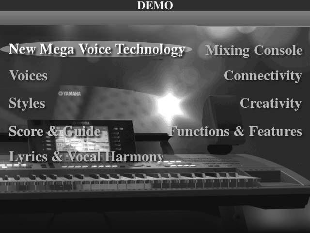 Snabbguide Slå till strömmen och spela DEMO För att ta fram Demo display och starta Demo melodier, tryck [DEMO] knappen.