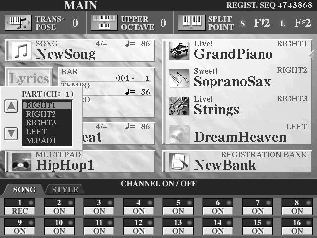 Snabbguide Spela in Dina framföranden och skapa Songs Song Recording En Song ( sexton MIDI kanaler... I TYROS kan en enda melodi innehålla separata data i upp till sexton MIDI kanaler.