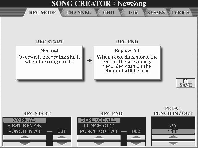 Referensdel Skapa Song (Digital Recording) Snabbguide på sid 54-57 Detta avsnitt förklarar operationer som inte ingår i Snabbguide, inklusive Step inspelning och omspelning eller editering av