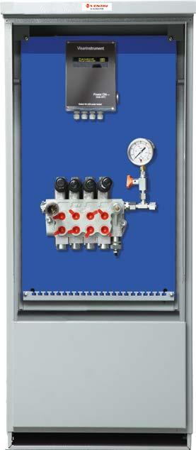 HYDRAULIK STYRSKÅP Styrskåp VM 9480 Ventims isolerade styrskåp VM 9480 för utomhusbruk används för att manövrera upp till 6 stycken ventiler i standardutförandet med hydrauldon utan att någon behöver