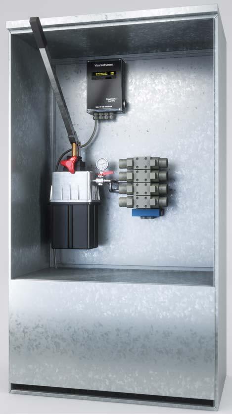 HYDRAULIK STYRSKÅP Dockningsbara fjärrskåp D1 D2 Utrustning Styrsystem med elektrisk utrustning Styrning med PLC, alternativ finns Hydraulblock med magnetventiler/ventilväljare Elstyrd