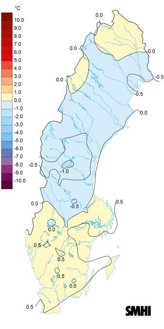 8 Vädret i södra Sverige jan-dec 2017 SMHI sammanfattar det gångna året för Sverige som Varmt men mest odramatiskt väderår. Globalt sett blir 2017 sannolikt det näst varmaste året efter 2016.