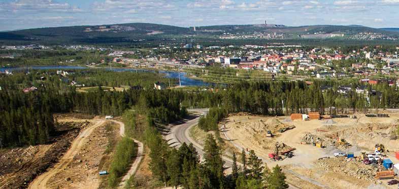 VARFÖR SAMHÄLLSOMVANDLING SAMHÄLLE OCH GRUVA Tillgången till mark är avgörande för all gruvverksamhet och LKAB:s och verksamhetsorternas framtid är beroende av att centrala delar av Kiruna och