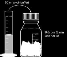 Det bildas normalt en vit fällning på grund av att ett av äggviteproteinerna, ovalbuminet, denaturerars/koagulerar. 4.