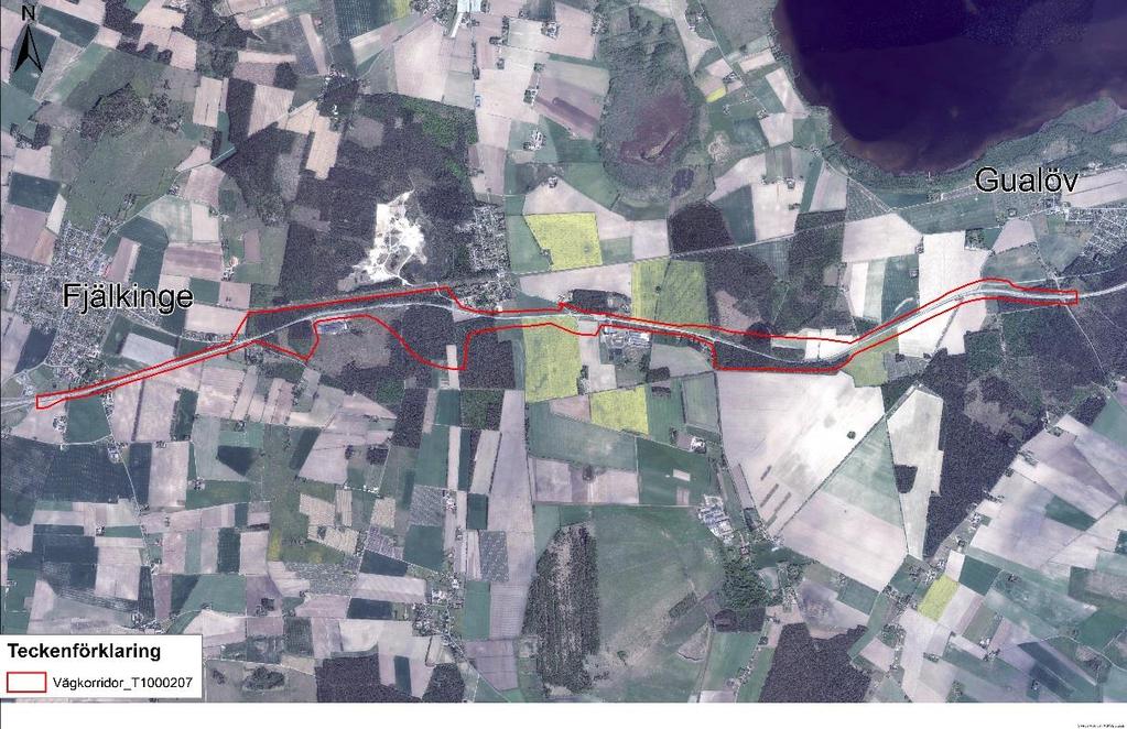 1 Bakgrund Sweco har i uppdrag av Trafikverket att upprätta vägplan och förfrågningsunderlag för totalentreprenad inklusive byggplatsuppföljning för E22 på sträckan Fjälkinge-Gualöv inom Kristianstad