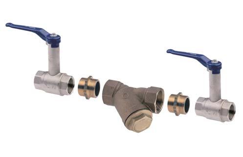 Alternativ och tillval/detaljer Silsatser Kylmedelledningar (KD) Aggregat typ Silsats typ 1) dimension Anslutnings- Kv-värden m³/h Filter Ventiler 2) FOCS3/W0551 SS80/V DN80 100 417 FOCS3/W0701