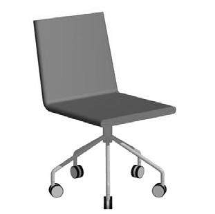 AFTERNOON S-055 Stapelbar stol. Underrede i krom, vitlack (RAL9016), svartlack (RAL 9005) eller silverlackerad metall. Stackable chair.