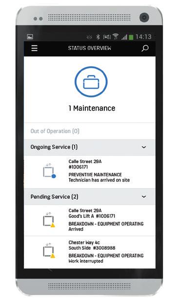 KONE MOBIL Med appen KONE Mobil har du åtkomst till all din KONE Online information i mobiltelefonen.