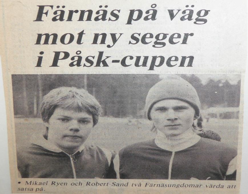 Straffdramatik när Färnäs vann Påskturneringen Text från tidningsreferat. Färnäs lyckades med bravaden att ta hem Påskcupen för andra året i rad.