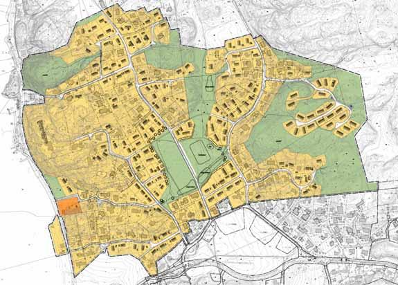 11/24 Planillustration. Bebyggelseområden Bostäder Inom planområdet finns idag ca 110 villor av olika ålder och karaktär.