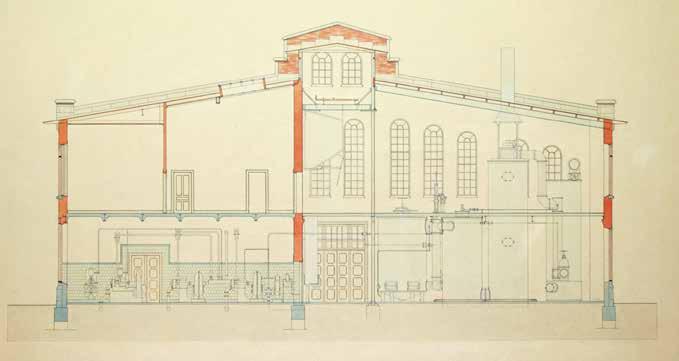 Den exteriöra arkitekturen har hög verkshöjd och utgör en del av gasverksbebyggelsens enhetliga tegelarkitektur.